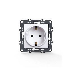 Aca Light PRIME ΠΡΙΖΑ ΣΟΥΚΟ ΑΣΦΑΛΕΙΑΣ ΛΕΥΚΗ 2P+E 16A 250VAC IP20