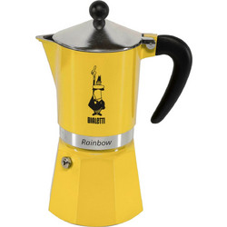 Bialetti Rainbow Μπρίκι Espresso 6Cups Κίτρινο