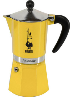 Bialetti Rainbow Μπρίκι Espresso 6Cups Κίτρινο