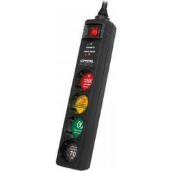 CRYSTAL AUDIO 40862 πολύπριζο προστασίας 4 θέσεων