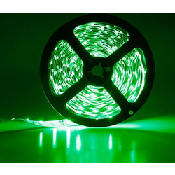 Led ταινία αδιάβροχη 5m 4.8W 12VDC πράσινο φως IP65 εύκαμπτη & αυτοκόλλητη - LS65-00203