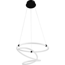 InLight Κρεμαστό Φωτιστικό Οροφής Μονόφωτο LED με Θερμό Λευκό Φως Μαύρο 6020