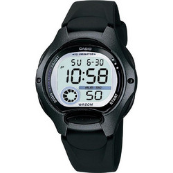 Casio Ψηφιακό Γυναικείο Ρολόι Χρονογράφος με Μαύρο Καουτσούκ Λουράκι LW-200-1BV