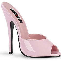 Devious high heels mules baby pink DOM101/BP
