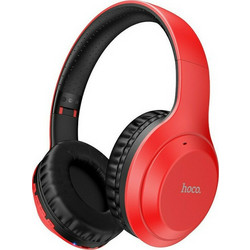 Hoco W30 Fun Move Ασύρματα Bluetooth Ακουστικά Over Ear Μαύρα Κόκκινα