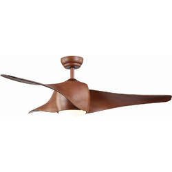 Zambelis Lights 20256 Ανεμιστήρας Οροφής 132cm 40W με Φως & Τηλεχειριστήριο Καφέ