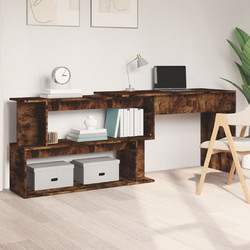 vidaXL Γραφείο Ξύλινο με Βιβλιοθήκη 200x50x76cm 815423