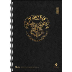 Salko Harry Potter Σπιράλ Τετράδιο Ριγέ A4 60 Φύλλων 2 Θεμάτων Μαύρο 7357