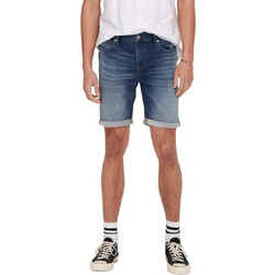 Only & Sons Ανδρική Βερμούδα Τζιν Μπλε 22025141