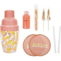 Sunnylife Carry On Cocktail Kit Call Of The Wild - Peachy Pink S1UCARCW