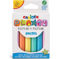 Carioca Mini Plasty Pastel 6τμχ