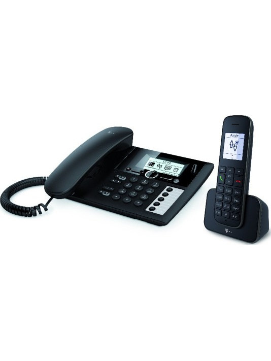 Telekom Sinus PA 207 Plus 1 Ασύρματο Τηλέφωνο Σετ Duo Μαύρο
