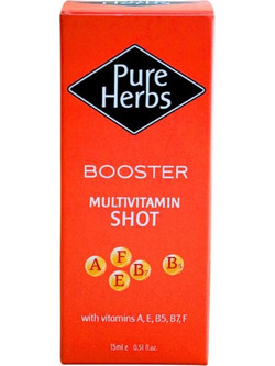 Pure Herbs Multivitamin Shot Αντιγηραντικό Booster Προσώπου για Λάμψη με Βιταμίνη E Ρετινόλη & Αλόη 15ml