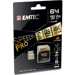 Emtec Speedin microSDXC 64GB Class 10 U3 UHS-I + Adapter