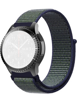 Amazfit Stratos 2s/3 Λουράκι Nylon Velcro Deep Fog Grey