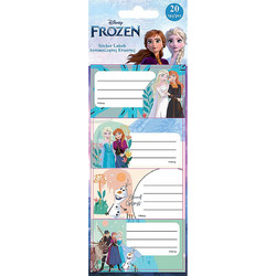 Ετικέτες Frozen σετ=5 Φύλλα 20 Ετικέτες Disney