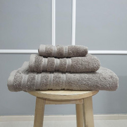 Πετσέτα Χεριών 30x50cm Βαμβακερή Premium 600gsm Joli Γκρι Κάμελ