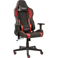 Varossi Eagle Καρέκλα Gaming Υφασμάτινη με Ρυθμιζόμενα Μπράτσα Μαύρη Κόκκινη 500-084