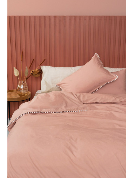 Παπλωματοθηκη Ημιδιπλη 170X240 Pon-Pon Rose - Palamaiki Home