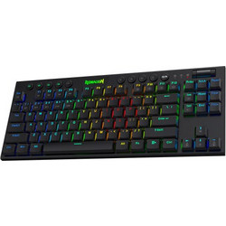 Redragon Horus K621 Black Ασύρματο Μηχανικό Gaming Πληκτρολόγιο TenKeyLess με Custom Red Διακόπτες RGB