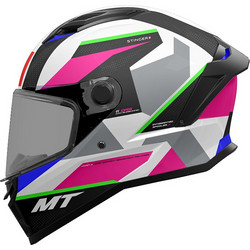 MT Stinger 2 Cheste D8 Black Grey Gloss Pink Κράνος Μηχανής Full Face 1450gr
