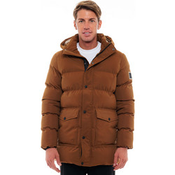 Biston Ανδρικό Μπουφάν Χειμωνιάτικο Puffer Καφέ 48-201-026-29