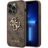 Guess Big Metal Logo Back Cover Brown (iPhone 14 Pro)
