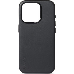 Decoded Leather Back Cover Black (iPhone 15 Pro)