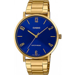 Casio Standard Ανδρικό Ρολόι με Χρυσό Μεταλλικό Μπρασελέ MTP-VT01G-2B2UDF