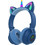 STN27 Ασύρματα Bluetooth Ακουστικά Over Ear Μπλε