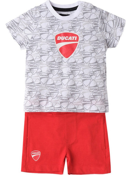 Ducati Σετ με Βερμούδα 2Pcs Set T-Shirt+Sort G6614-00-6V41-102953 Λευκό Αγόρι