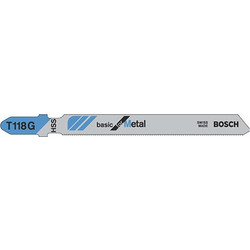 BOSCH - Πριονόλαμα Σέγας T118G - 5 Τεμάχια (2608631012)