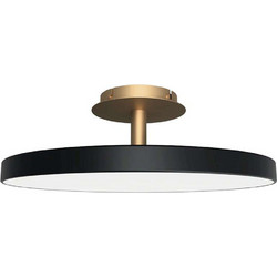 Φωτιστικό Οροφής - Πλαφονιέρα Asteria 2331 Φ60x21cm Led 2300lm 37W 3000K Black-Brass Umage