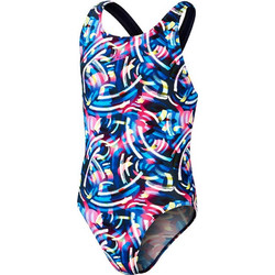 Speedo Digital Allover Leaderback Αθλητικό Παιδικό Μαγιό Ολόσωμο για Κορίτσι Πολύχρωμο 812377-14743