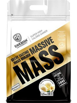 Swedish Supplements Massive Mass Vanilla Gelato Πρωτεΐνη Ορού Γάλακτος Όγκου 3.5kg