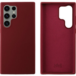 IDOL 1991 VELVET ELITE TPU ΘΗΚΗ SAMSUNG S23 ULTRA 5G S918 6.8in 4 SIDE CAMERA GUARD BURGUNDY