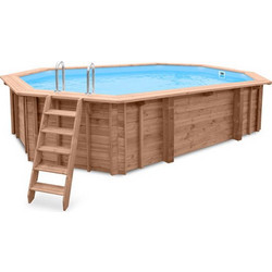 Sea Breeze P1139 Πισίνα Ξύλινη με Αντλία Φίλτρου 607x396x131cm