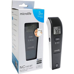 Microlife Non Contact NC150 Black Ψηφιακό Θερμόμετρο Υπερύθρων Μετώπου Κατάλληλο για Μωρά