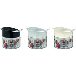 Βάζο γυάλινο για μπαχαρικά 300 ml 131006 σετ 3 τεμαχίων