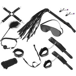 Aria Trade Fetish Erotic BDSM Set Μαύρο 12τμχ