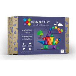Connetix Magnetic Tiles Rainbow Mini Pack 24τμχ