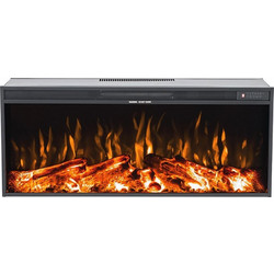 Hitense Milano De Lux Ηλεκτρικό Τζάκι Τοίχου 2000W Μ88.5xΥ37.5xΒ16cm
