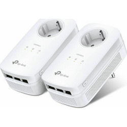 TP-Link TL-PA8030PKIT V2 Powerline Διπλό Kit για Ενσύρματη Σύνδεση με 3 Θύρες Ethernet & Passthrough Πρίζα
