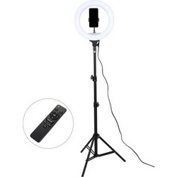 Ring Light Ring Lamp Light LED 32cm 3200-5600K με Τρίποδο Δαπέδου και Βάση για ΚινητόΚωδικός: 22418075