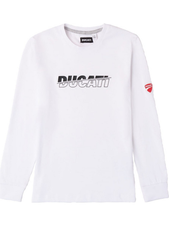 Ducati Παιδικό T-Shirt Μακρυμάνικο Λευκό G7613-0113