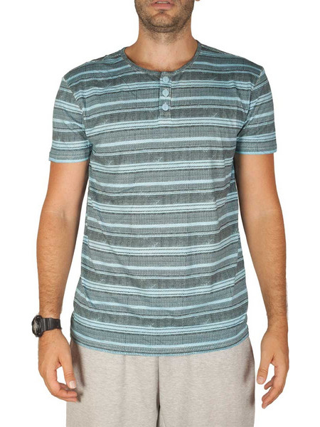 Sublevel Striped T-shirt Light Blue Z21227-LBL