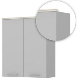 Κορνίζα κρεμαστών ντουλαπιών Tahoma ZL-Μήκος: 140 εκ.Λευκό ματ