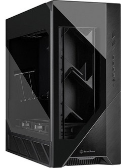 Silverstone Alta F2 Black Gaming Full Tower Κουτί Υπολογιστή με Πλαϊνό Παράθυρο
