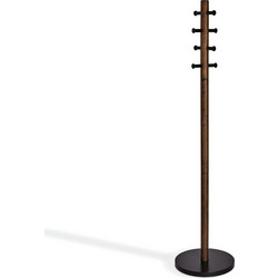 Umbra Καλόγερος Ξύλινος Καρυδί/Μαύρος Pillar 39,7x39,7x167,6