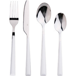 Benetton Black & White Σετ Μαχαιροπήρουνα Ανοξείδωτα Λευκά 16 Τμχ